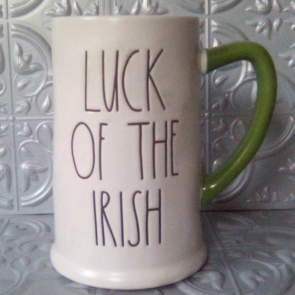 Rae Dunn 🍀 LUCK OF THE IRISH ☘️ Beer Stein